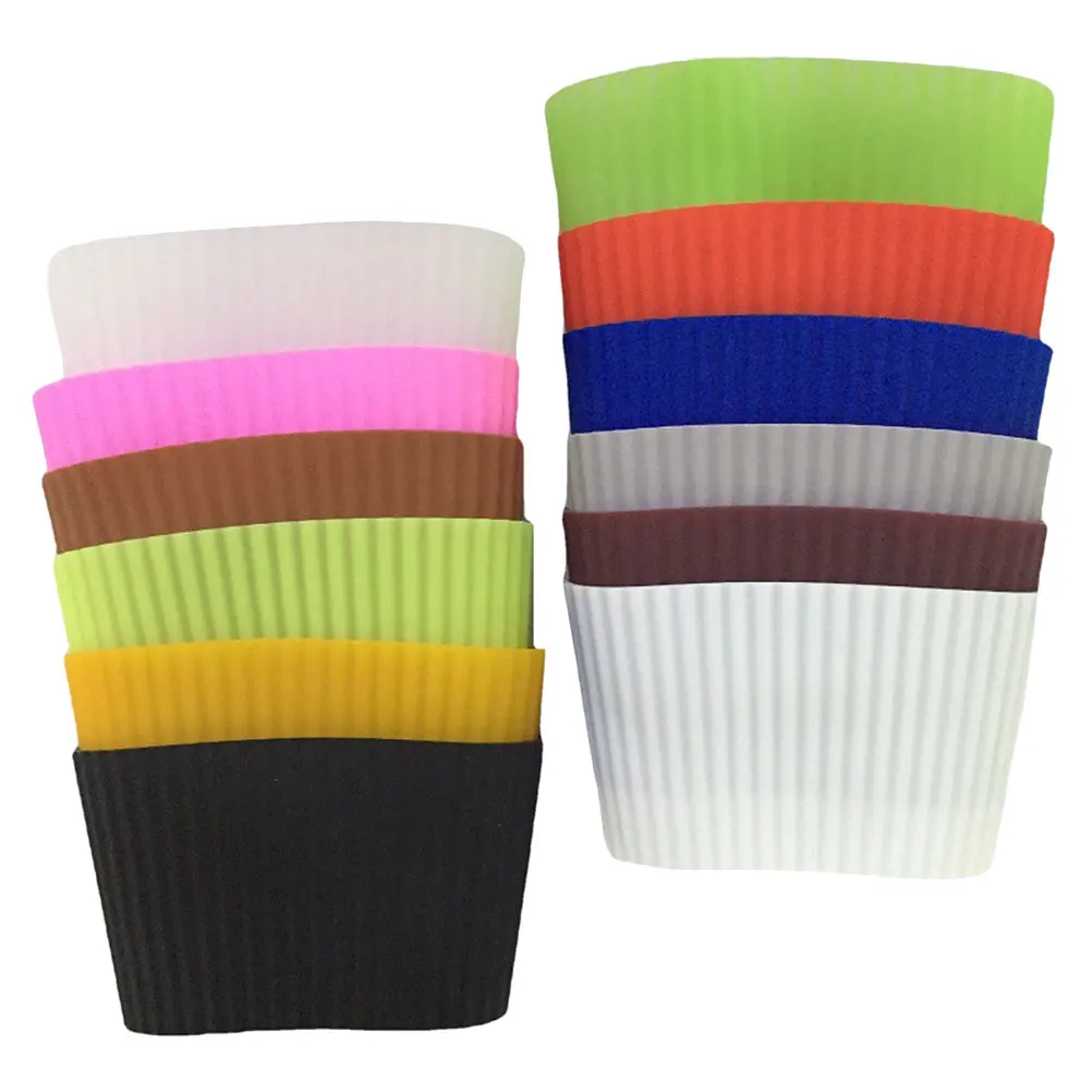 12 Pcs Silicone Cup Cover Protective Sleeve Heat Insulated Coffee Water Bottle Kitchen Bar Accessories Non Slip Premium Material
12 Pcs Silicone Cup Cover Protective Sleeve Heat Insulated Coffee Water Bottle Kitchen Bar Accessories Non Slip Premium Material