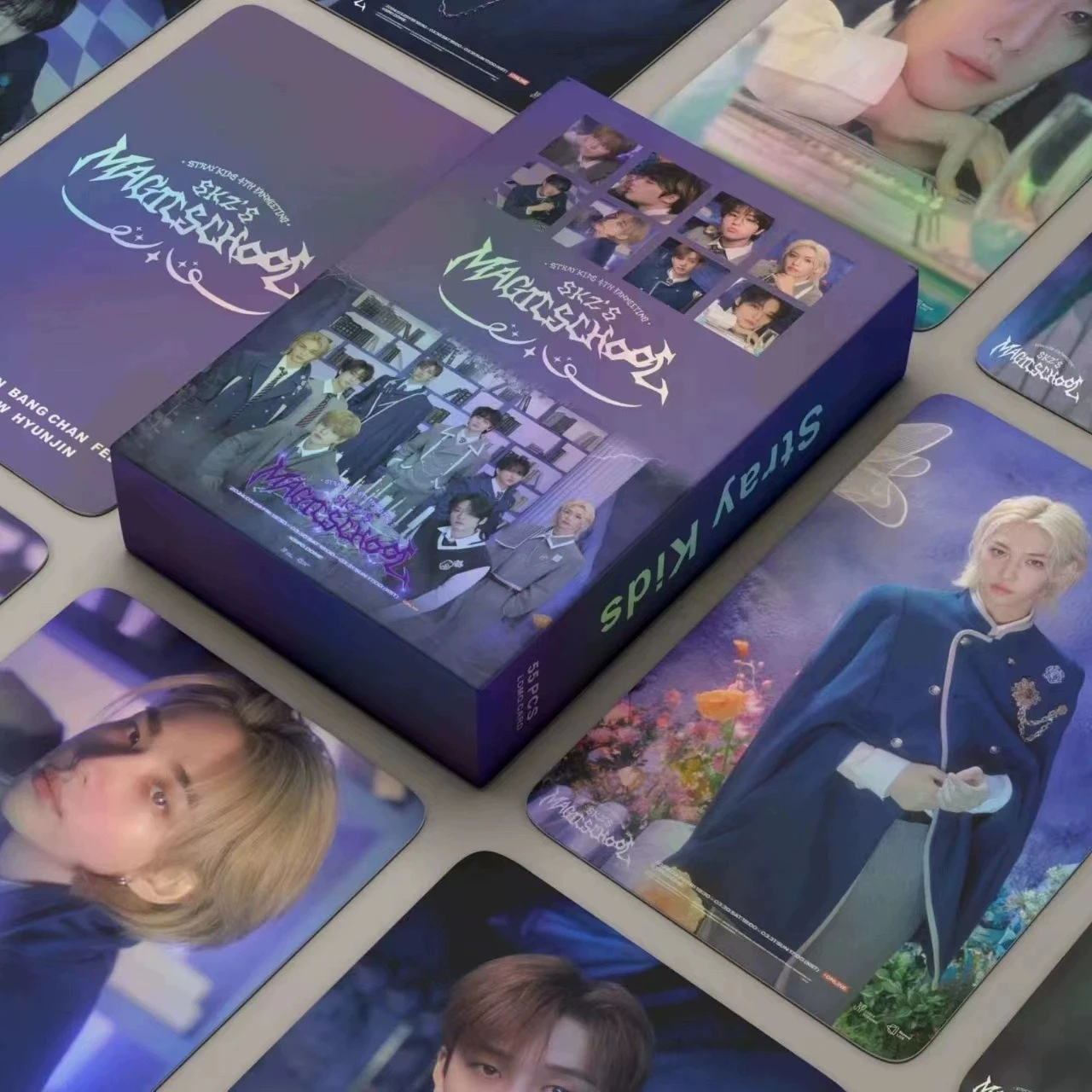 55pcs/Set Kpop 2025 SKZ'S Clock Lomo cards Idol Group HD Laser Photo Cards for Fan Gift Collectible Card
55pcs/Set Kpop 2025 SKZ'S Clock Lomo cards Idol Group HD Laser Photo Cards for Fan Gift Collectible Card