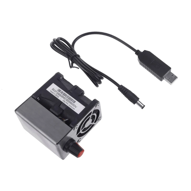 Y5LB 5V USB Blower 2Motors Fan Adjustable USB Power Cable for Firewood Stove Fan
Y5LB 5V USB Blower 2Motors Fan Adjustable USB Power Cable for Firewood Stove Fan