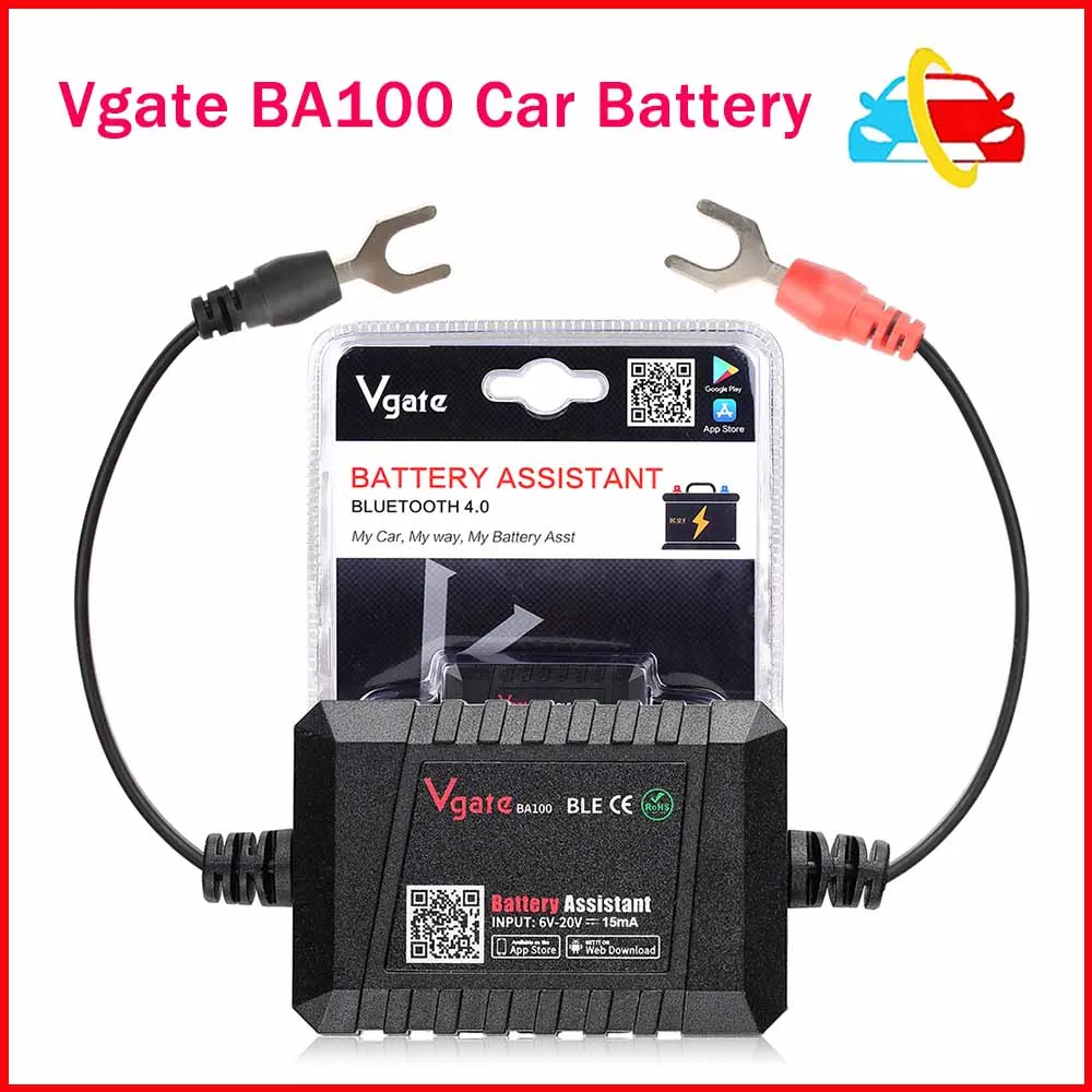 Vgate BA100 Bluetooth 4.0 For Android/IOS 12V Auto Car Battery Tester Monitoring system Automotive Car Analyzer Tester
Vgate BA100 Bluetooth 4.0 For Android/IOS 12V Auto Car Battery Tester Monitoring system Automotive Car Analyzer Tester