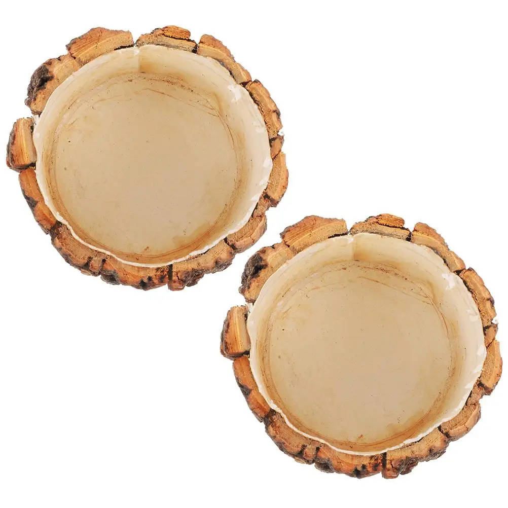 2 Pcs Waterproof Tree Bark Flower Bucket Plant Pots Small Succulent Wood Planter Vase Garden Decor
2 Pcs Waterproof Tree Bark Flower Bucket Plant Pots Small Succulent Wood Planter Vase Garden Decor