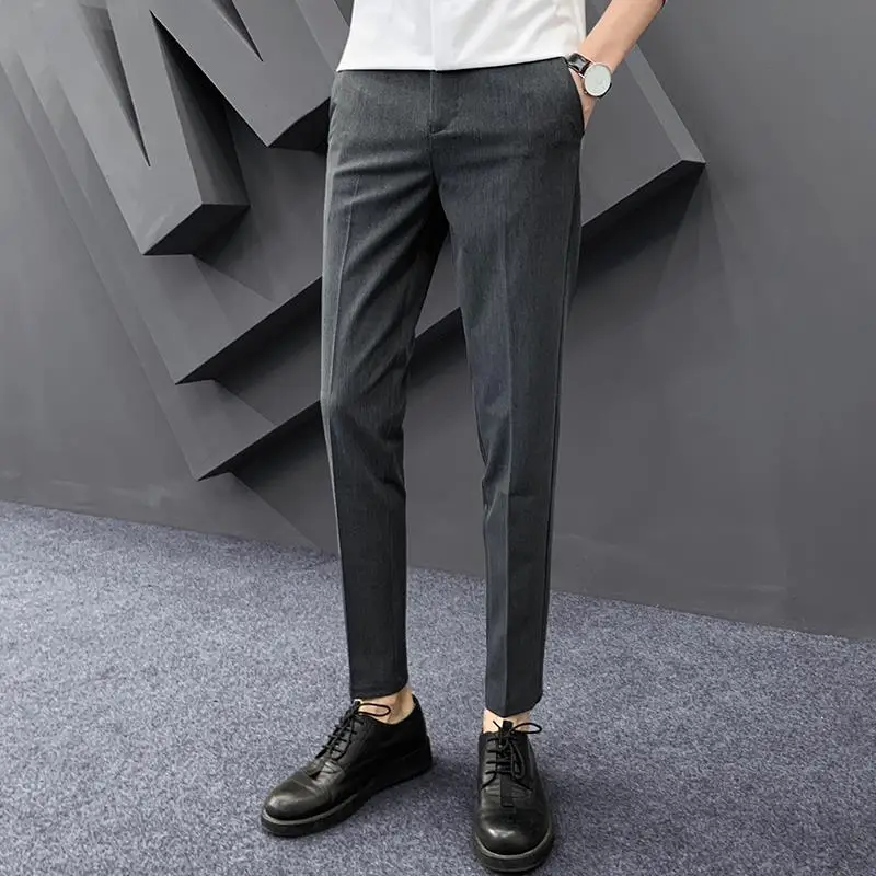2023 Homme British Style Business Formal Wear Suit Pants Men Clothing Solid Slim Fit Casual Office Straight Trousers S11
2023 Homme British Style Business Formal Wear Suit Pants Men Clothing Solid Slim Fit Casual Office Straight Trousers S11