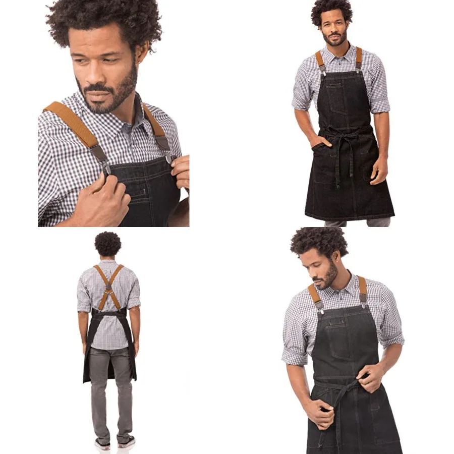 Unisex Berkeley Bib Apron, Black W/Desert Sand Suspenders, One Size
Unisex Berkeley Bib Apron, Black W/Desert Sand Suspenders, One Size