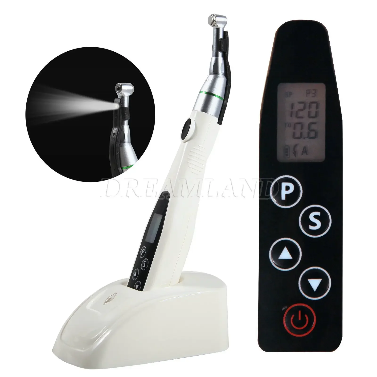 Wireless Cordless Dental LED Endo Motor 16:1 Contra Angle Handpiece Root Canal Treatment
Wireless Cordless Dental LED Endo Motor 16:1 Contra Angle Handpiece Root Canal Treatment