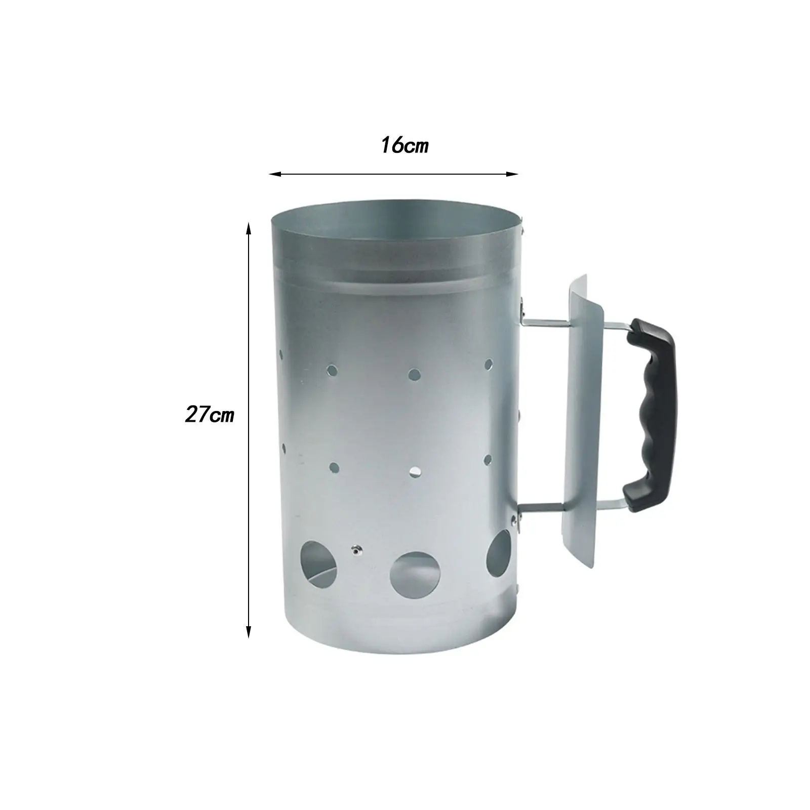 BBQ Chimney Starter Comfortable Handle High Temperature Resistance Easy to Use Multiuse for Yard BBQ Picnic Outside Cooking
BBQ Chimney Starter Comfortable Handle High Temperature Resistance Easy to Use Multiuse for Yard BBQ Picnic Outside Cooking