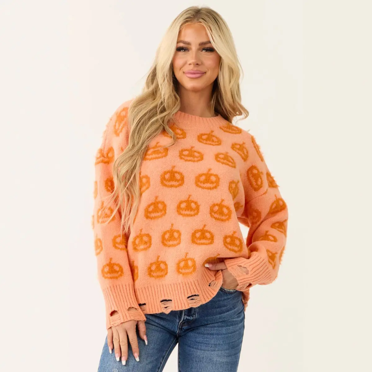 Womens 2025 Halloween Jacquard Crew Neck Pullover Sweater Sparkling Coolmax Fiber 3D Effect Design Ladies Knitted Top
Womens 2025 Halloween Jacquard Crew Neck Pullover Sweater Sparkling Coolmax Fiber 3D Effect Design Ladies Knitted Top