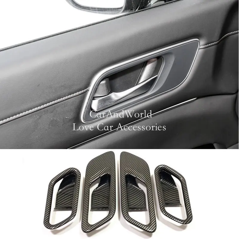 ABS Carbon Fiber Interior Door Handle Bowl Frame Cover Trims Car Accessories For Nissan PATHFINDER 2024 2025
ABS Carbon Fiber Interior Door Handle Bowl Frame Cover Trims Car Accessories For Nissan PATHFINDER 2024 2025