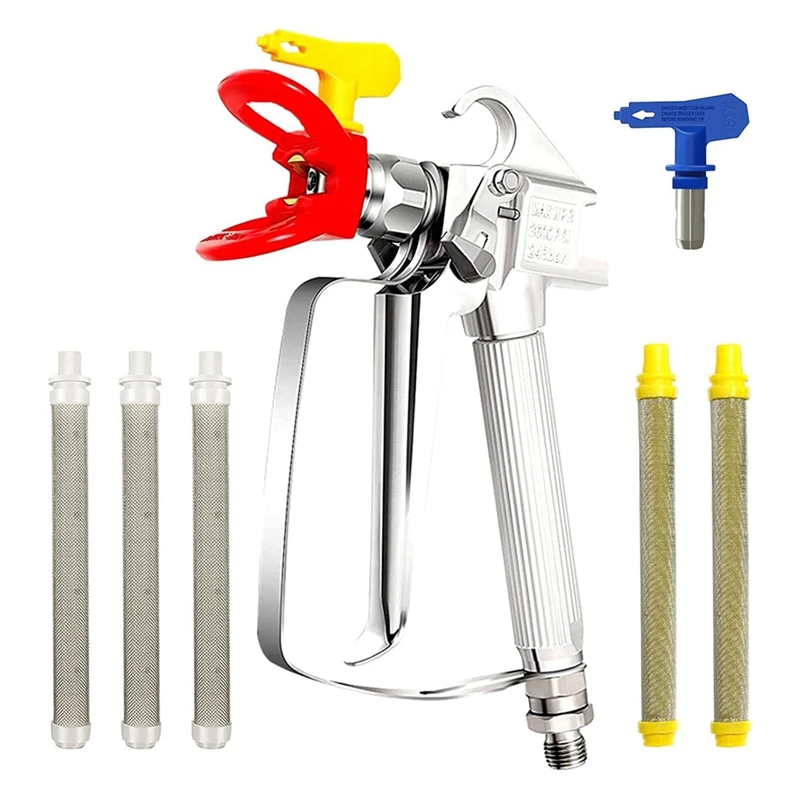 Airless Paint Sprayer Kit Pieces With 2PCS 517 Tips And Nozzle Guard, 5PCS Sprayer Filter For All Airless Paint
Airless Paint Sprayer Kit Pieces With 2PCS 517 Tips And Nozzle Guard, 5PCS Sprayer Filter For All Airless Paint