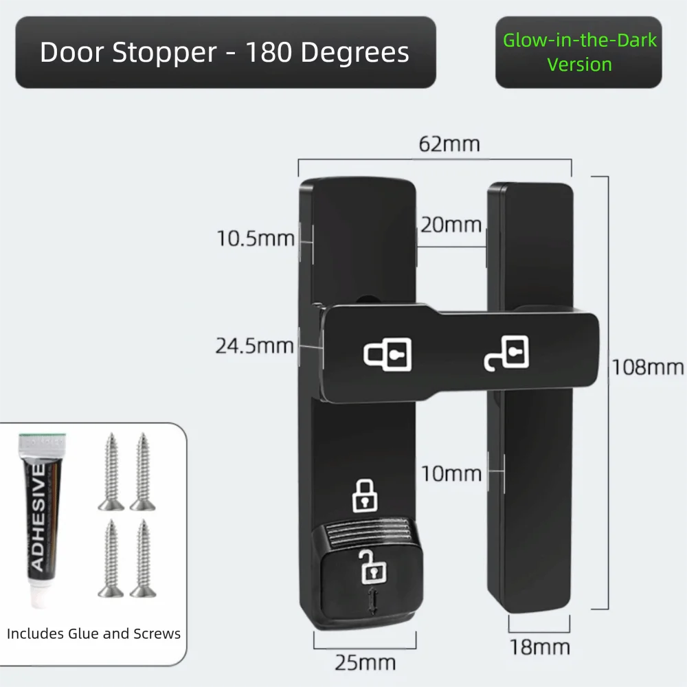 Фурнитура, светящаяся дверная пряжка из цинкового сплава, 180-градусная светящаяся дверная защелка, без перфорации, замок для раздвижной двери, дверь сарая
Фурнитура, светящаяся дверная пряжка из цинкового сплава, 180-градусная светящаяся дверная защелка, без перфорации, замок для раздвижной двери, дверь сарая