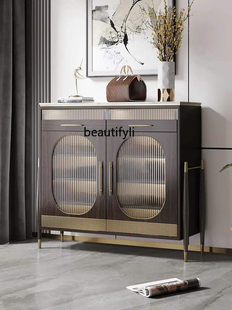 zxItalian-Style Light Luxury Solid Wood Shoe Cabinet Household Modern Simple Large Capacity Household Marble Glass EntranceCabin
zxItalian-Style Light Luxury Solid Wood Shoe Cabinet Household Modern Simple Large Capacity Household Marble Glass EntranceCabin