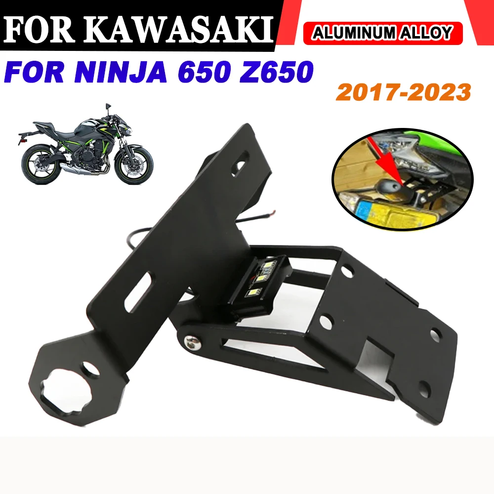 For KAWASAKI Z650 Ninja 650 2017 - 2023 Fender Eliminator Tail Tidy License Plate Holder Bracket Rear Motorcycle Accessories
For KAWASAKI Z650 Ninja 650 2017 - 2023 Fender Eliminator Tail Tidy License Plate Holder Bracket Rear Motorcycle Accessories