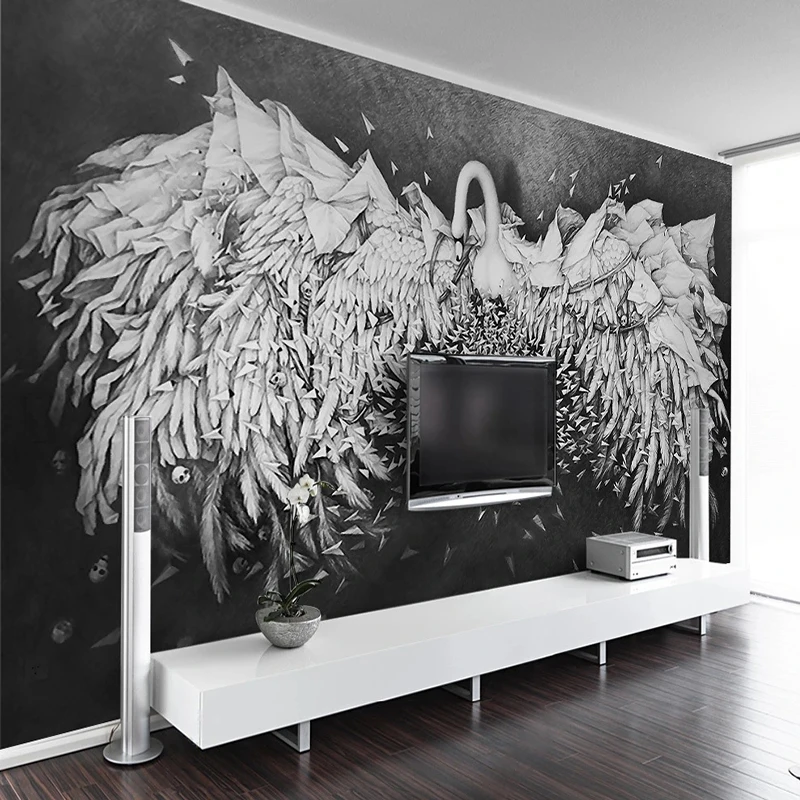 Custom Mural Wallpaper 3D Relief Black White Swans Classical Wall Painting Living Room TV Sofa Background Wall Decor 3D Fresco
Custom Mural Wallpaper 3D Relief Black White Swans Classical Wall Painting Living Room TV Sofa Background Wall Decor 3D Fresco