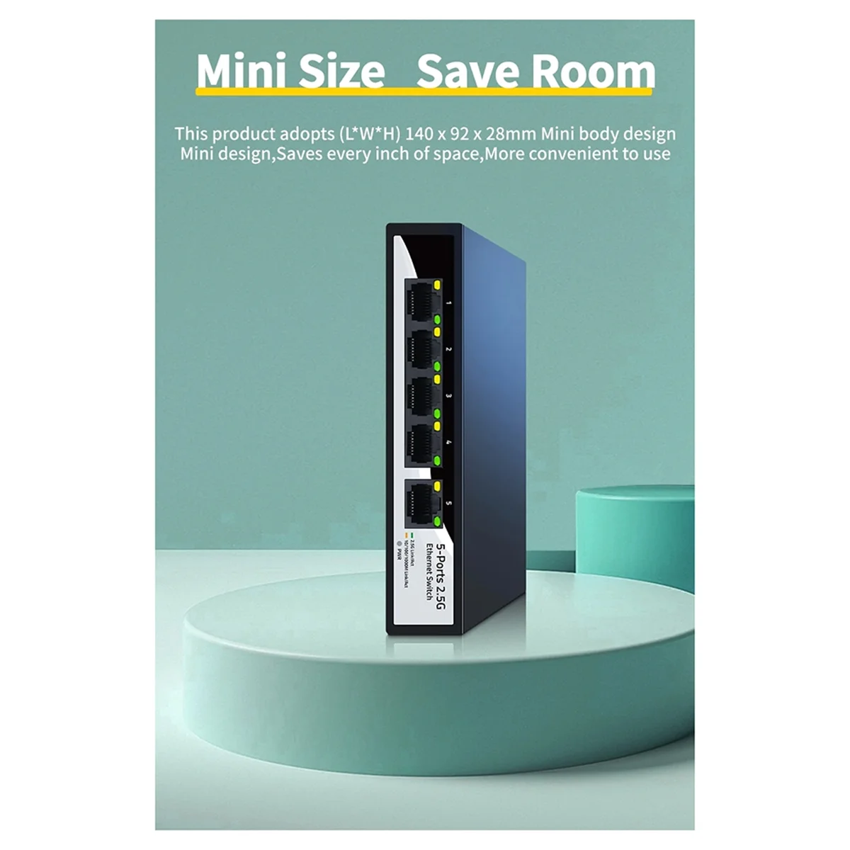 Ethernet-коммутатор2.5GbE Ethernet-коммутатор 5-портовый сетевой коммутатор 2,5G безвентилятора для небольшой домашней лабораторной установки
Ethernet-коммутатор2.5GbE Ethernet-коммутатор 5-портовый сетевой коммутатор 2,5G безвентилятора для небольшой домашней лабораторной установки