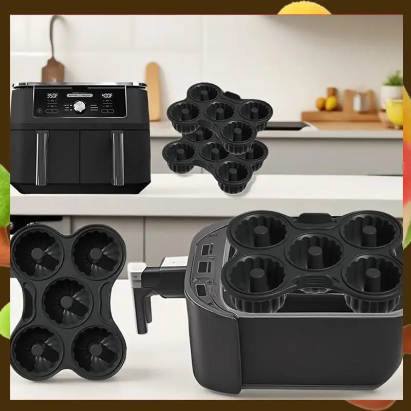 Air Fryer Donut Silicone Baking Pan Donut Mold For Ninja AF400EU AF451EU SL400EU AF500DE And Many Other Air Fryers-Retail
Air Fryer Donut Silicone Baking Pan Donut Mold For Ninja AF400EU AF451EU SL400EU AF500DE And Many Other Air Fryers-Retail