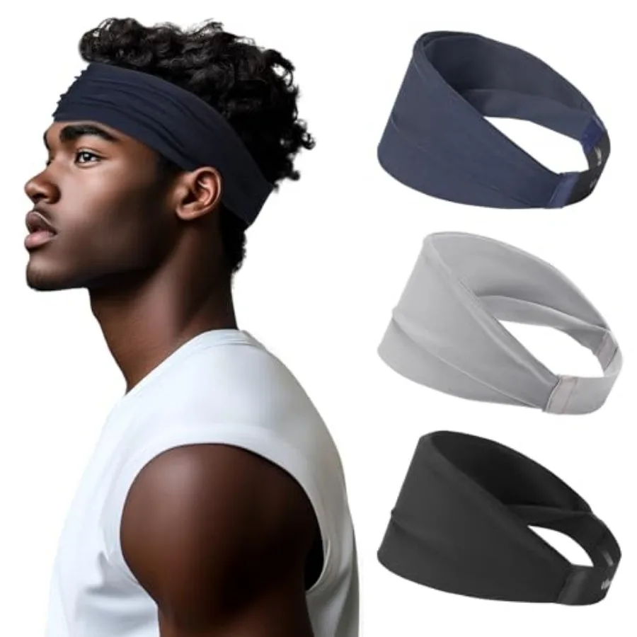 Sweat Absorb Headband for Men and Women, Athletic Headband for Running Yoga Workout, Wide Fashion Headband for Daily, 4" Width,
Sweat Absorb Headband for Men and Women, Athletic Headband for Running Yoga Workout, Wide Fashion Headband for Daily, 4" Width,