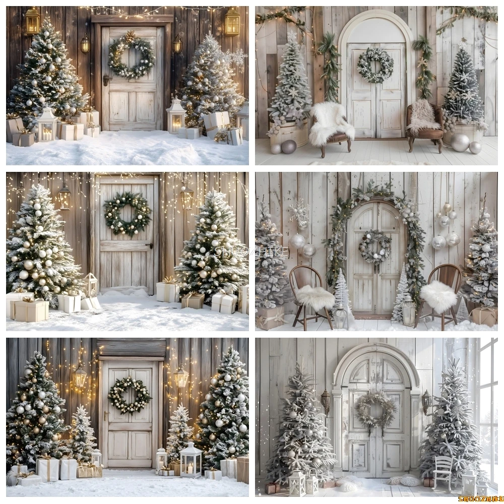 Whiter Christmas Photography Backdrop Indoor Wooden Board Door Christmas Tree Kids Family Portrait Xmas Decor Photo Background
Whiter Christmas Photography Backdrop Indoor Wooden Board Door Christmas Tree Kids Family Portrait Xmas Decor Photo Background