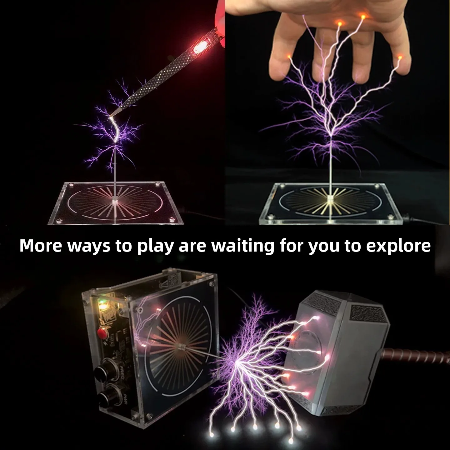 Music Tesla Coil 10 + Palm Lightning
Music Tesla Coil 10 + Palm Lightning