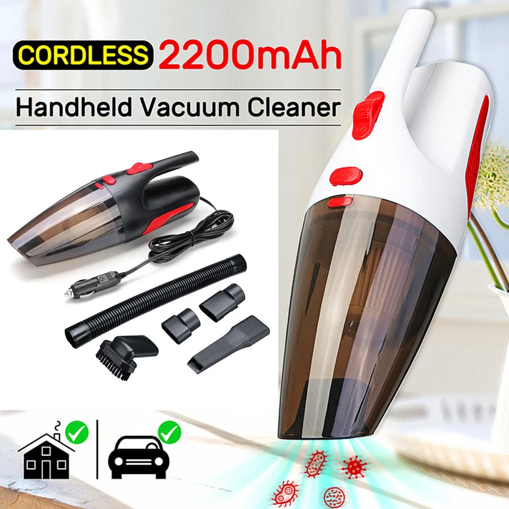 120W High Power Car Home Vacuum Cleaner Cordless Portable Wet & Dry Dust Handheld Car Vacuum cleaner Rechargeable Vacuum Cleaner
120W High Power Car Home Vacuum Cleaner Cordless Portable Wet & Dry Dust Handheld Car Vacuum cleaner Rechargeable Vacuum Cleaner