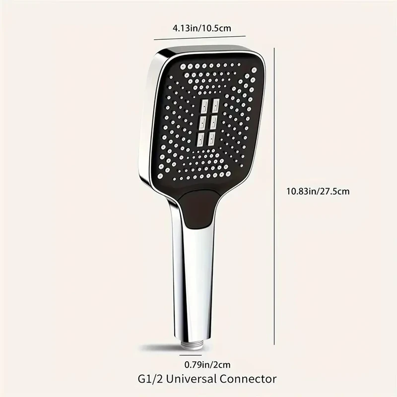 High-Pressure Shower Head Three-Mode Shower Head Portable Shower Head Pressure Filter Universal Bathroom Accessory Shower Head
High-Pressure Shower Head Three-Mode Shower Head Portable Shower Head Pressure Filter Universal Bathroom Accessory Shower Head