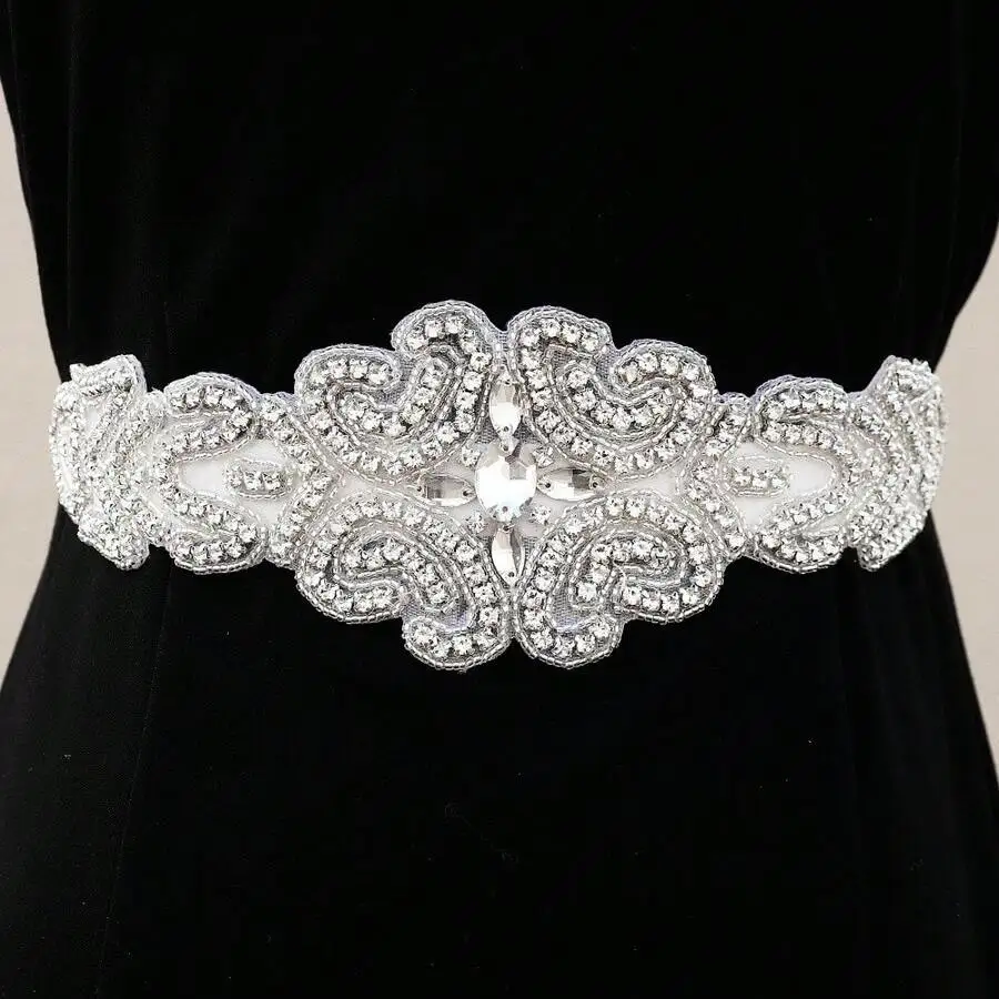 Handmade Rhinestone Bridal Waist Belt For Wedding Party Formal Dress Accessory
Handmade Rhinestone Bridal Waist Belt For Wedding Party Formal Dress Accessory