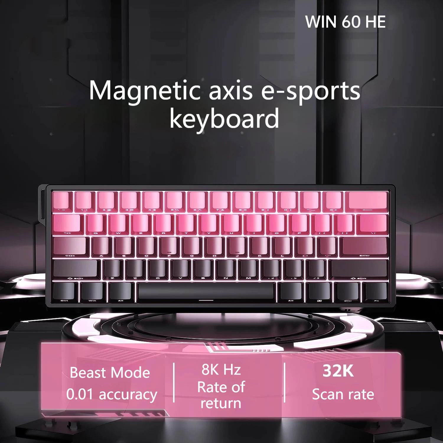 Win60/68he E-Sports Game Magnetic Axis Mechanical Keyboard Usb Interface Wired Connection Tablet Laptop Desktop Computer Office
Win60/68he E-Sports Game Magnetic Axis Mechanical Keyboard Usb Interface Wired Connection Tablet Laptop Desktop Computer Office