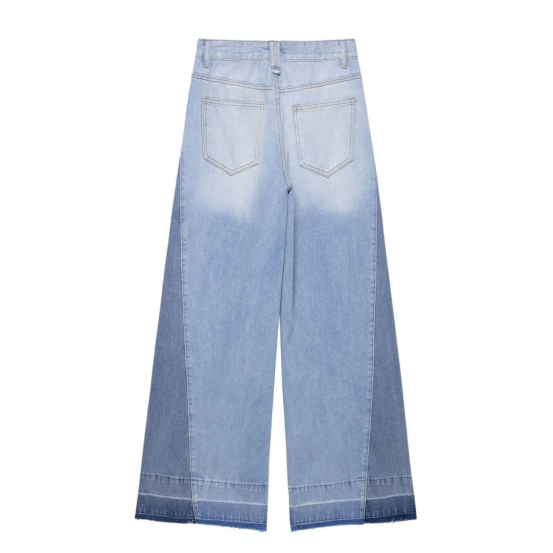 2025 женские модные элегантные лоскутные широкие джинсы с высокой талией, брюки 6164075 
2025 женские модные элегантные лоскутные широкие джинсы с высокой талией, брюки 6164075