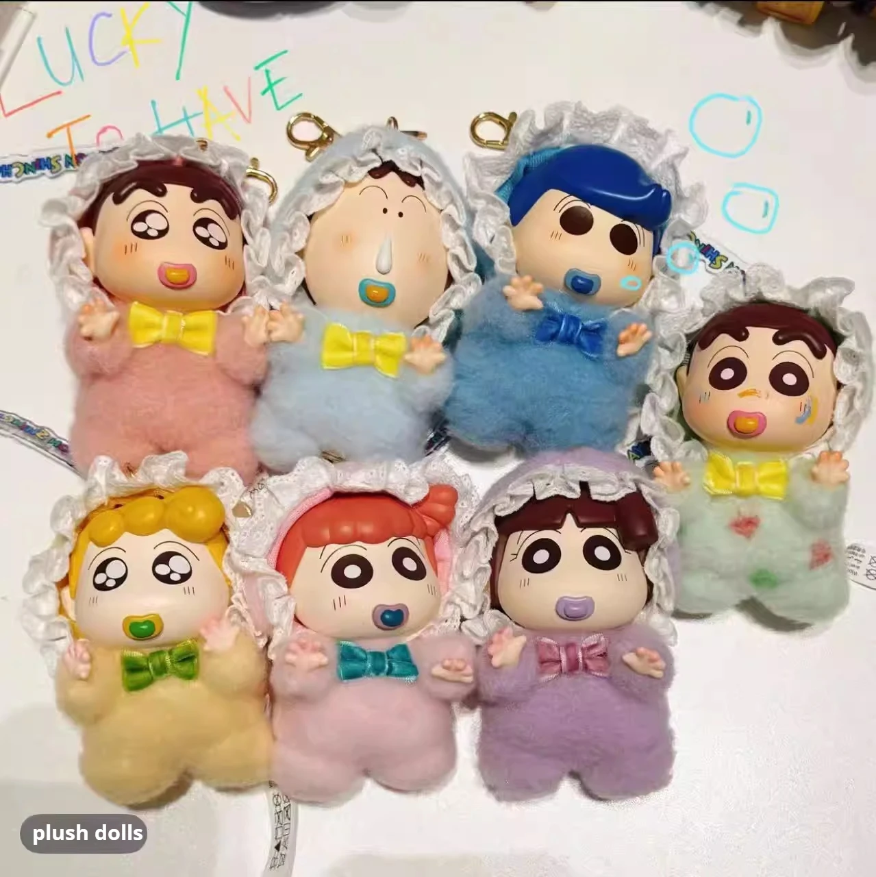 Crayon Shin-Chan Baby Series Vinyl Plush Blind Box Cute Doll Pendant Ornament Collectible Charms Toy Gift For Girls & Anime Fans
Crayon Shin-Chan Baby Series Vinyl Plush Blind Box Cute Doll Pendant Ornament Collectible Charms Toy Gift For Girls & Anime Fans