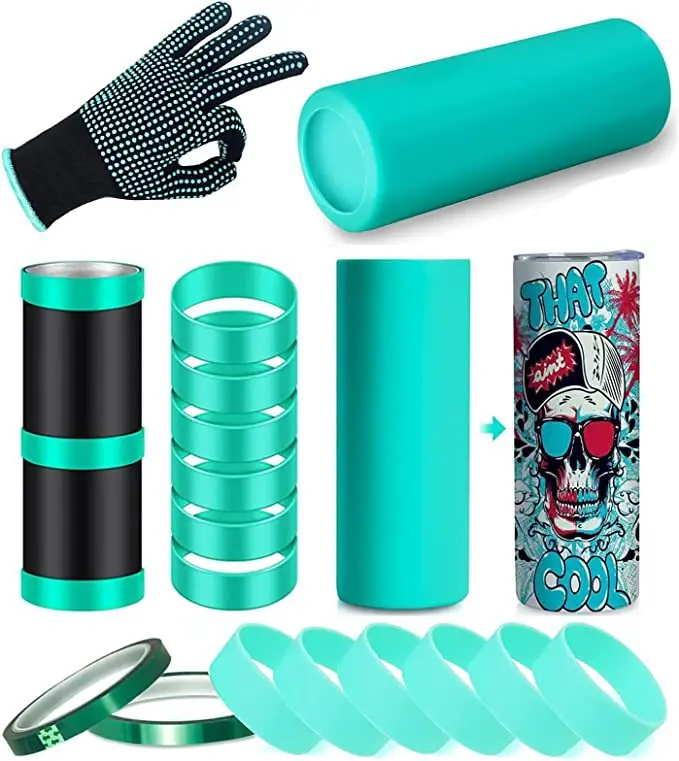 10Pcs Sublimation Silicone Tumbler Band Sleeve For 20Oz Skinny Straight Tumblers Heat Resistant Wrap Design DIY Craft
10Pcs Sublimation Silicone Tumbler Band Sleeve For 20Oz Skinny Straight Tumblers Heat Resistant Wrap Design DIY Craft