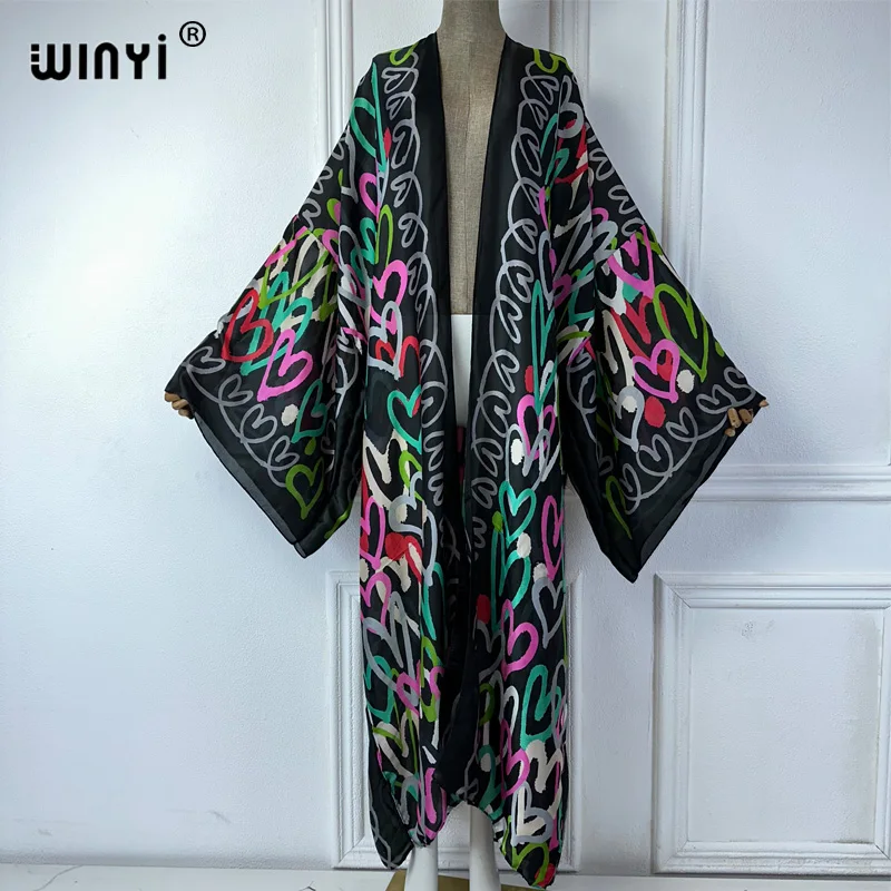 WINYI summer kimono african boho love print dress beach wear Elegant Cardigan sexy Holiday beach outfits for women beachwear
WINYI summer kimono african boho love print dress beach wear Elegant Cardigan sexy Holiday beach outfits for women beachwear