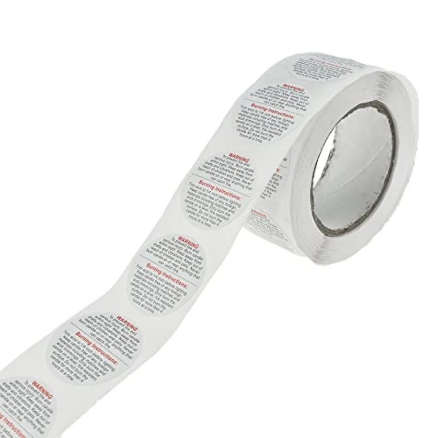 500PCs 1Inch Circular Candle Warning Stickers for DIY Candle Making
500PCs 1Inch Circular Candle Warning Stickers for DIY Candle Making