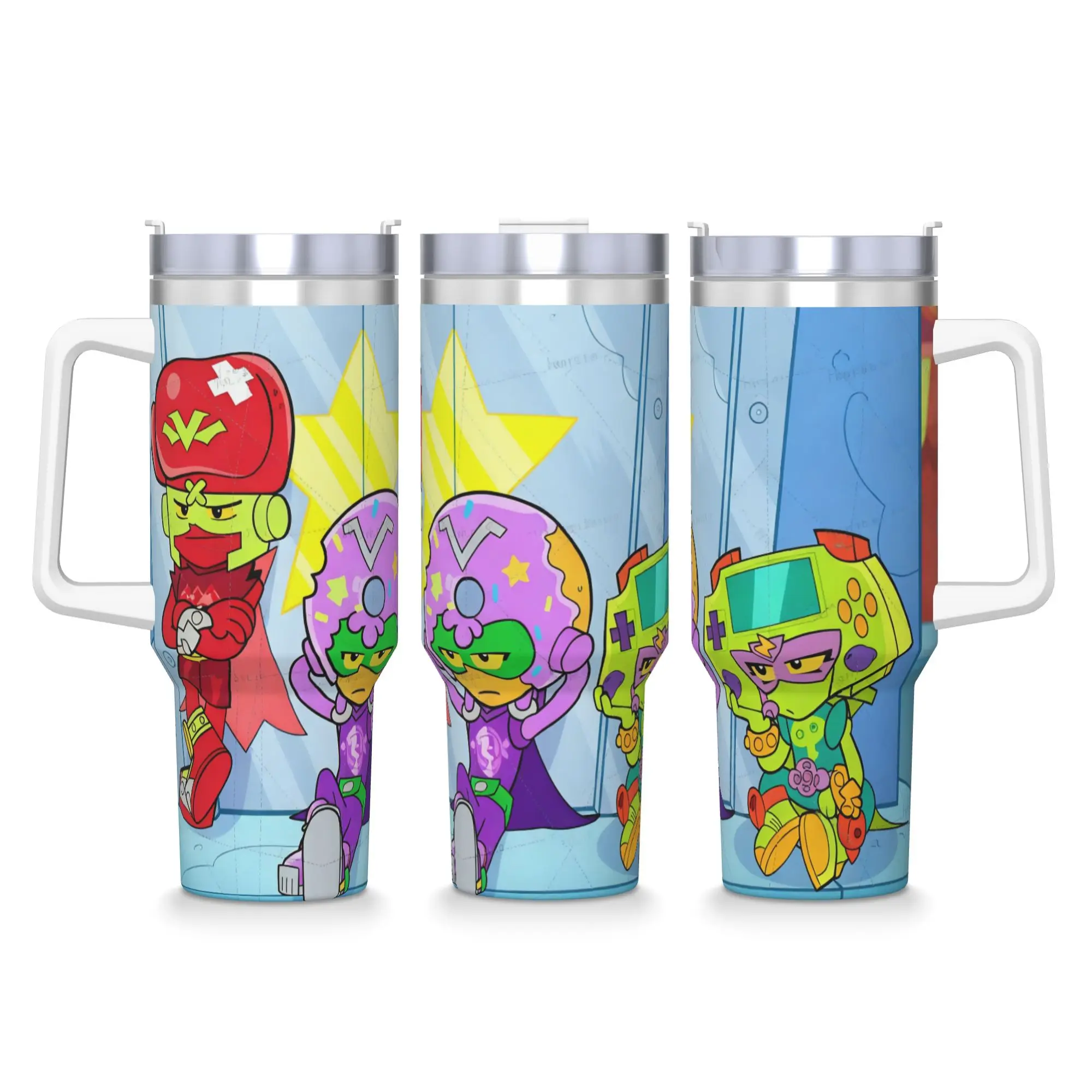 Stainless Steel Tumbler Funny Game SuperThings Mugs Cup With Straws Driving Cold and Hot Water Bottle Leakproof 40oz Coffee Mug
Stainless Steel Tumbler Funny Game SuperThings Mugs Cup With Straws Driving Cold and Hot Water Bottle Leakproof 40oz Coffee Mug