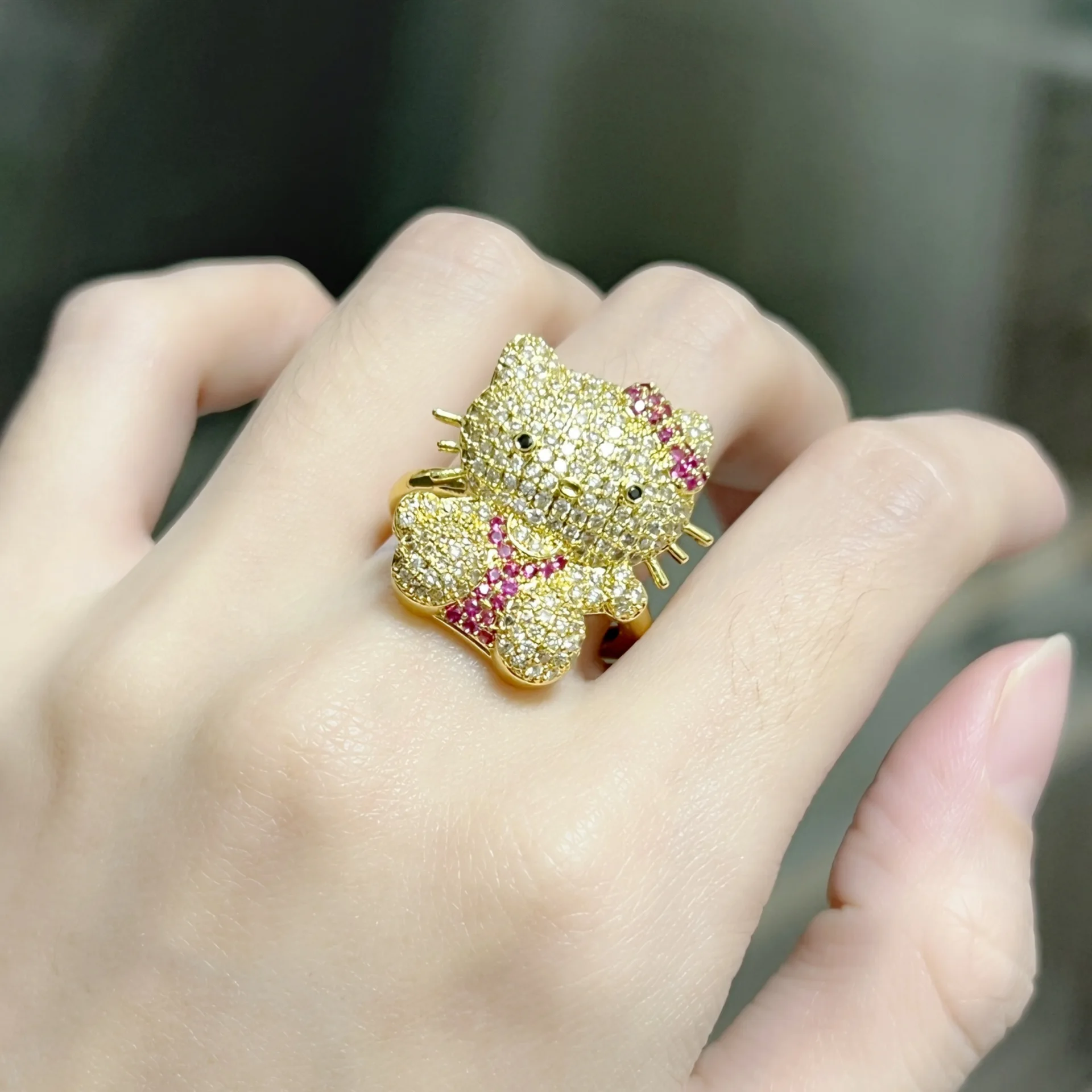 Sanrio Hello Kitty Necklace Anime Diamond Pendant Necklace Rings Stud Earrings Hip Hop Fashion Jewelry Girls Holiday Gifts
Sanrio Hello Kitty Necklace Anime Diamond Pendant Necklace Rings Stud Earrings Hip Hop Fashion Jewelry Girls Holiday Gifts