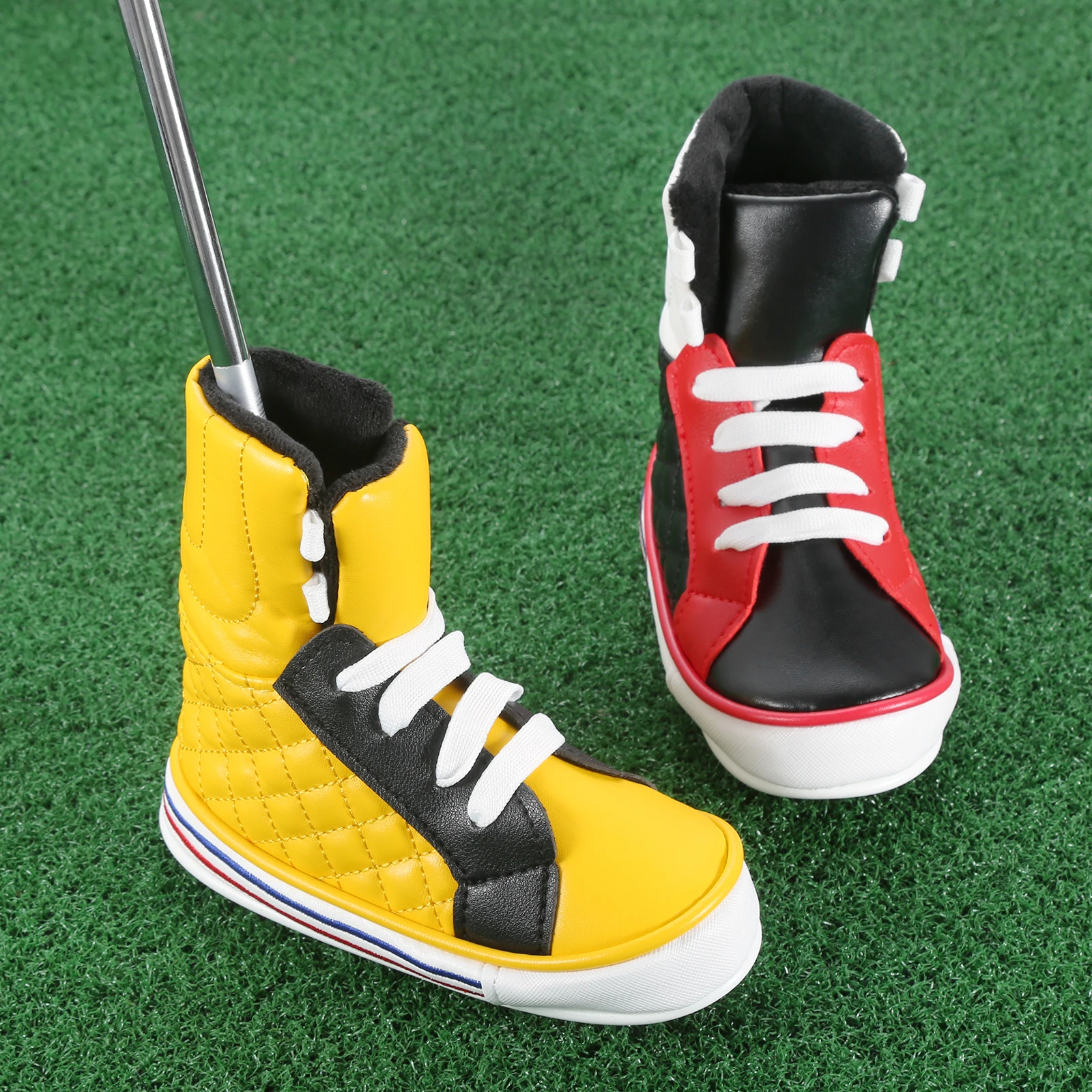 PU Golf Blade Putter Head Cover Protector Shoe Style Waterproof Golf Club Headcover Soft Thick Lining Anti-scratch 17x13.5cm 1Pc
PU Golf Blade Putter Head Cover Protector Shoe Style Waterproof Golf Club Headcover Soft Thick Lining Anti-scratch 17x13.5cm 1Pc