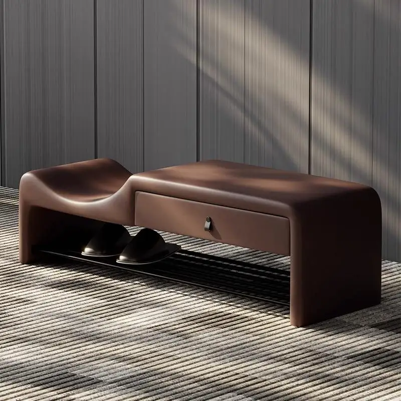 Простая бытовая входная полка для обуви, встроенный высокий и низкий табурет для пеленания обуви
Простая бытовая входная полка для обуви, встроенный высокий и низкий табурет для пеленания обуви