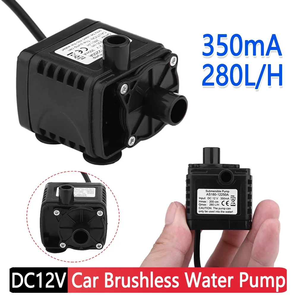 Car Micro Pumps DC12V 350mA 280L/H Mini Submersible Water Pump Waterproof Fountain Pump Powerful for Pool Aquarium Fish Tank
Car Micro Pumps DC12V 350mA 280L/H Mini Submersible Water Pump Waterproof Fountain Pump Powerful for Pool Aquarium Fish Tank