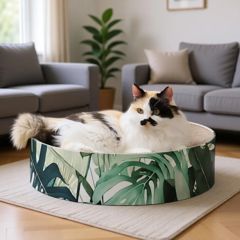 Лежанка-когтеточка для кошек с двусторонним использованием и дополнительным комфортом, картонная кровать-диван (XL, дуб)
Лежанка-когтеточка для кошек с двусторонним использованием и дополнительным комфортом, картонная кровать-диван (XL, дуб)