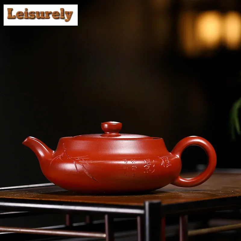 170ml Antique Yixing Purple Clay Teapots Handmade Bamboo Leaf Pot Raw Ore Dahongpao Mud Tea Maker Kettle Chinese Zisha Tea Set
170ml Antique Yixing Purple Clay Teapots Handmade Bamboo Leaf Pot Raw Ore Dahongpao Mud Tea Maker Kettle Chinese Zisha Tea Set