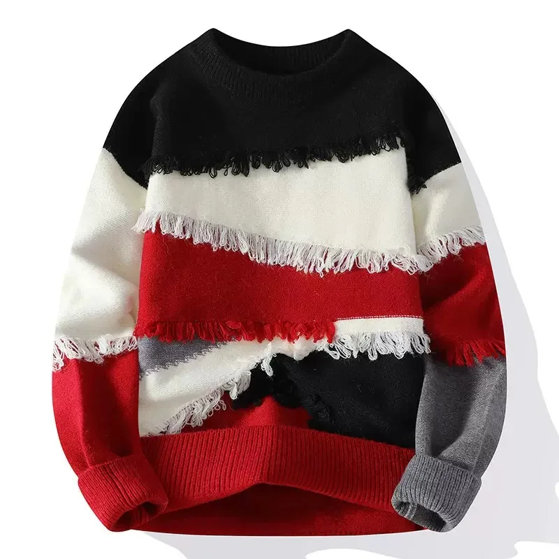 Autumn/winter New Fashion Trend Retro Sports Thickened Warm Knitted Sweater Men's Casual Loose Large Size High Quality Sweater
Autumn/winter New Fashion Trend Retro Sports Thickened Warm Knitted Sweater Men's Casual Loose Large Size High Quality Sweater