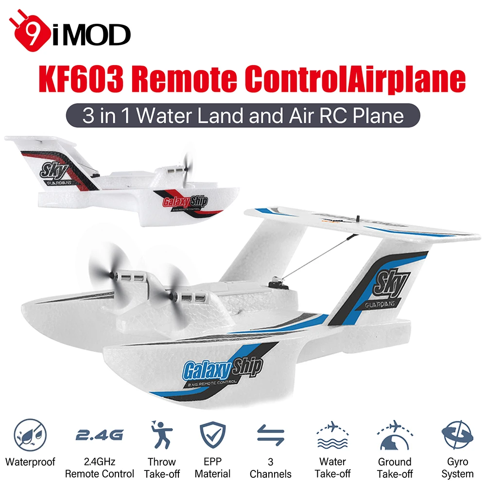 9IMOD KF603 RC Glider EPP Foam 3CH 2.4G Radio Control Airplane Toys Gifts
9IMOD KF603 RC Glider EPP Foam 3CH 2.4G Radio Control Airplane Toys Gifts
