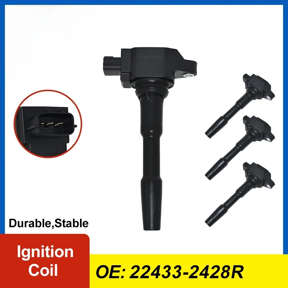 Комплект из 1/4 катушек зажигания 22433-2428R для Renault Megane 13-20, Clio 13-19, Kangoo 16-20, Captur 16-21, 1.2L, 1.6L
Комплект из 1/4 катушек зажигания 22433-2428R для Renault Megane 13-20, Clio 13-19, Kangoo 16-20, Captur 16-21, 1.2L, 1.6L