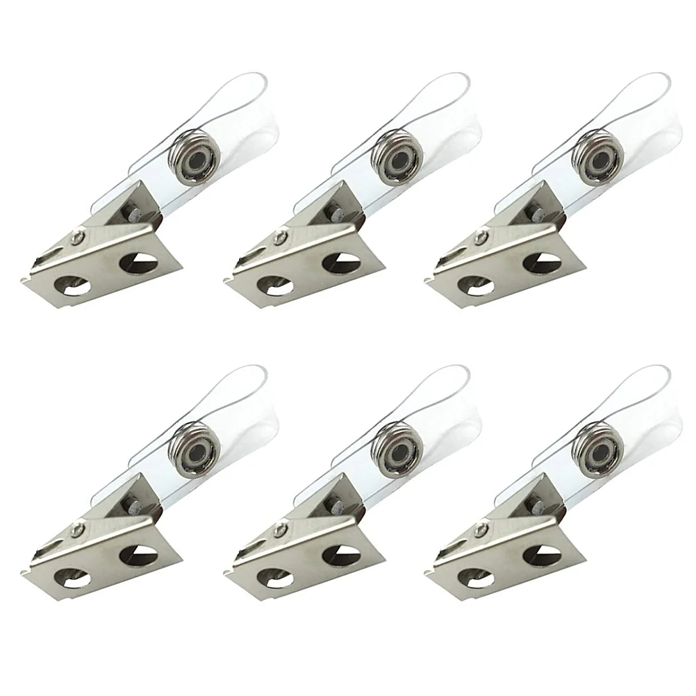 100Pcs Universal Metal Badge Clips Clear PVC Strap Secure Button Disc Id Cards Security Schools Seminars Accessories
100Pcs Universal Metal Badge Clips Clear PVC Strap Secure Button Disc Id Cards Security Schools Seminars Accessories
