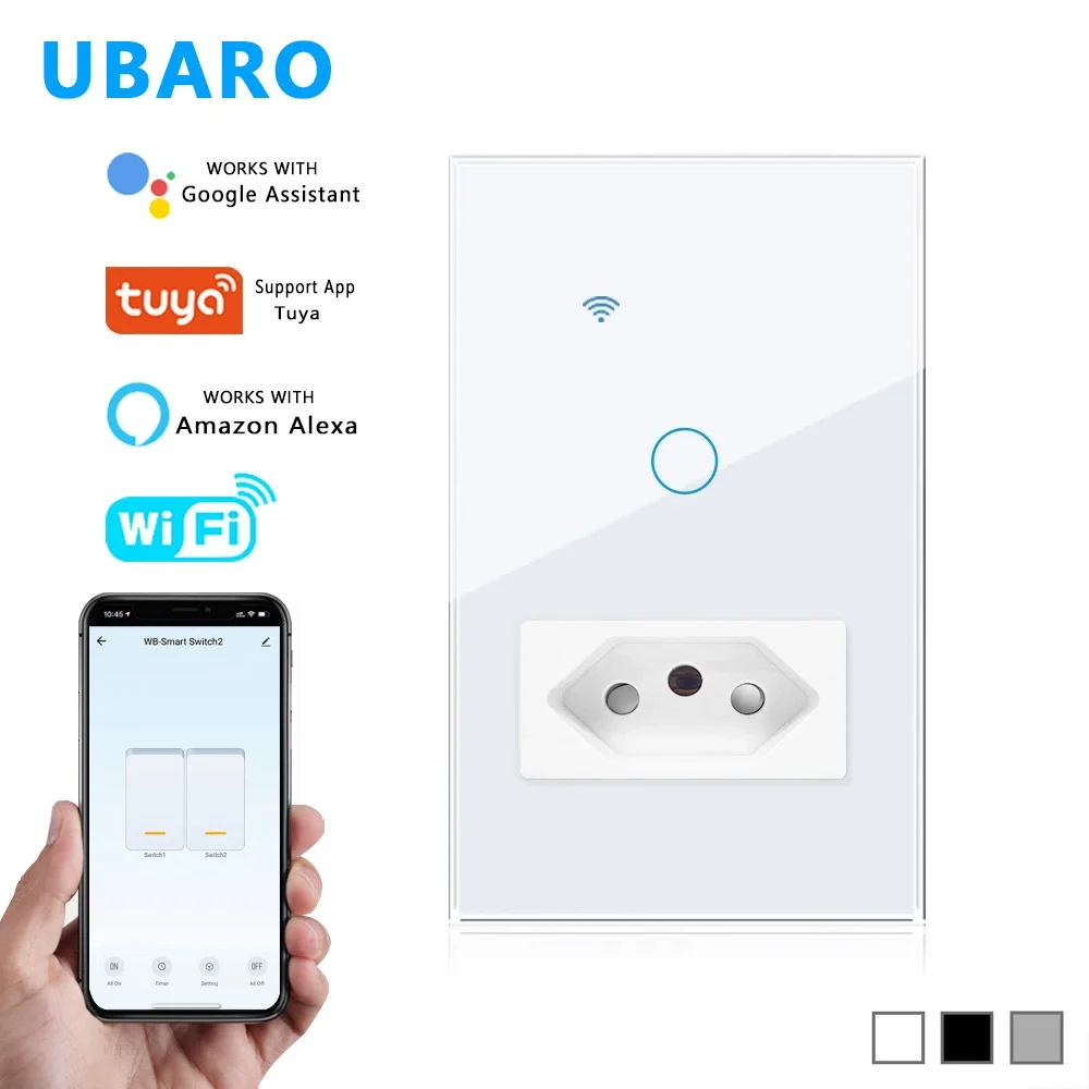 118 Type Wifi Intelligent Touch Switch Graffiti App Remote Voice Control Brazil Italy Thai Standard Intelligent Switch Ac85-265v
118 Type Wifi Intelligent Touch Switch Graffiti App Remote Voice Control Brazil Italy Thai Standard Intelligent Switch Ac85-265v