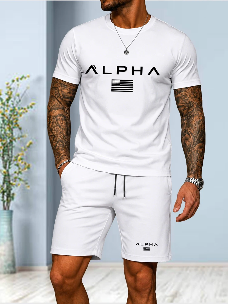 2026 New Men's Summer Casual TracksuitGraphic Print Short Sleeve Tee + Elastic Waist Shorts 2 Piece Sportswear Set
2026 New Men's Summer Casual TracksuitGraphic Print Short Sleeve Tee + Elastic Waist Shorts 2 Piece Sportswear Set