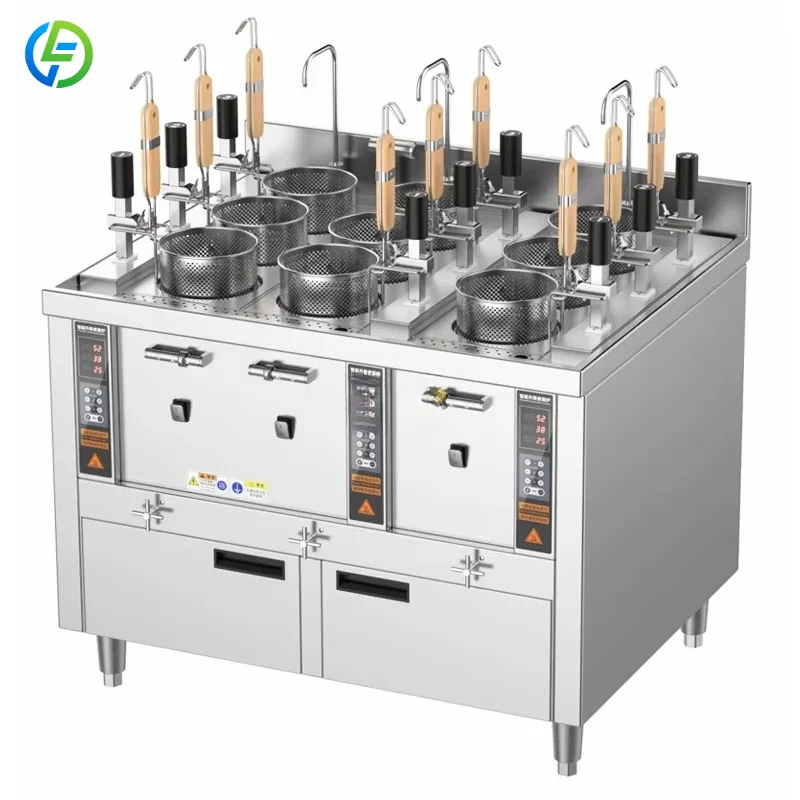 Customized Commercial Automatic Pasta Cooking Machine Stainless Steel Noodle Boiler 9 Baskets Temperature Control Pastaent
Customized Commercial Automatic Pasta Cooking Machine Stainless Steel Noodle Boiler 9 Baskets Temperature Control Pastaent