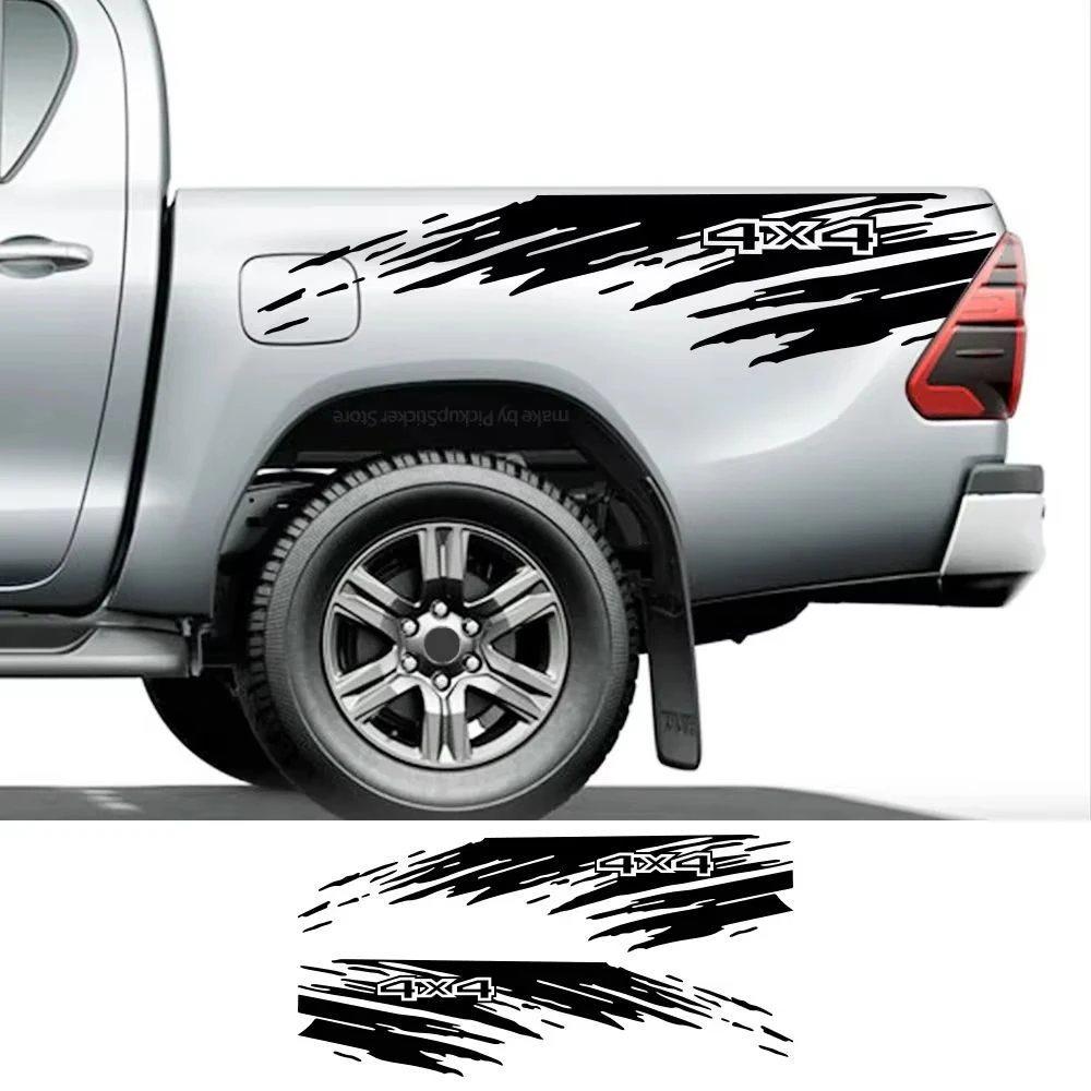 Applicable to Ford, Toyota, Dodge, Isuzu, and Cannon vehicles: spray-on decal stickers for pickup trucks, 4×4 body wraps.
Applicable to Ford, Toyota, Dodge, Isuzu, and Cannon vehicles: spray-on decal stickers for pickup trucks, 4×4 body wraps.