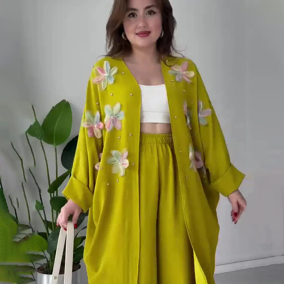 Summer Women's Office Lady Casual Trendy Loose 2 Piece Sets Long Sleeve Mid Calf Length Coat Wide Leg Straight Trousers Female
Summer Women's Office Lady Casual Trendy Loose 2 Piece Sets Long Sleeve Mid Calf Length Coat Wide Leg Straight Trousers Female