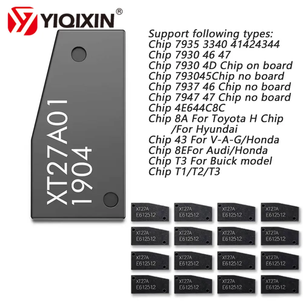 Xhorse XT27A For ID46/40/43/4D/8C/8A/T3/47/4C/4E/45/48/T1/8E Super Chip Transponder VVDI2 VVDI XT27A01 XT27A66 Mini Car Key Tool
Xhorse XT27A For ID46/40/43/4D/8C/8A/T3/47/4C/4E/45/48/T1/8E Super Chip Transponder VVDI2 VVDI XT27A01 XT27A66 Mini Car Key Tool