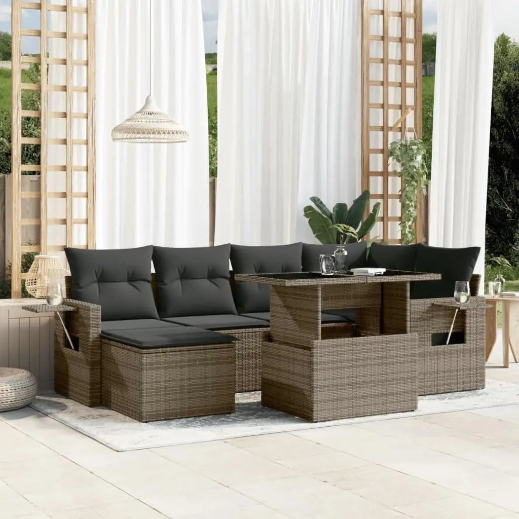 Large Modular Garden Sofa Set Grey Dark Grey PE Rattan Outdoor Furniture Comfortable Seating for Patio Balcony and Backyard
Large Modular Garden Sofa Set Grey Dark Grey PE Rattan Outdoor Furniture Comfortable Seating for Patio Balcony and Backyard