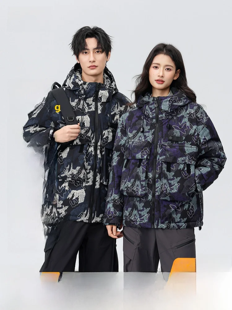 Snow Flying 2026 Summer New Camouflage down Jacket Outdoor Unisex Warm Coat Couples Matching Polyester Fiber Fill Duck down
Snow Flying 2026 Summer New Camouflage down Jacket Outdoor Unisex Warm Coat Couples Matching Polyester Fiber Fill Duck down