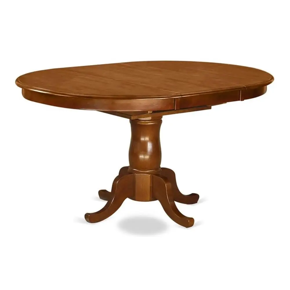 Modern Dining Table - an Oval Kitchen Table Top with Butterfly Leaf & Pedestal Base, 42x60 Inch, Saddle Brow
Modern Dining Table - an Oval Kitchen Table Top with Butterfly Leaf & Pedestal Base, 42x60 Inch, Saddle Brow